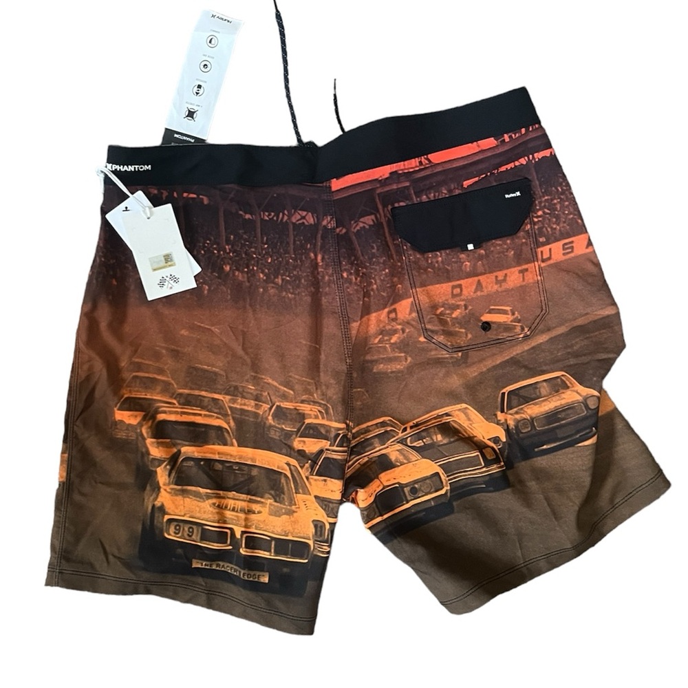 Hurley X NASCAR Phantom Eco Boardshort Finish line 34โ - Picture 2 of 6